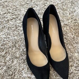 Marc Fisher Black Suede Heels